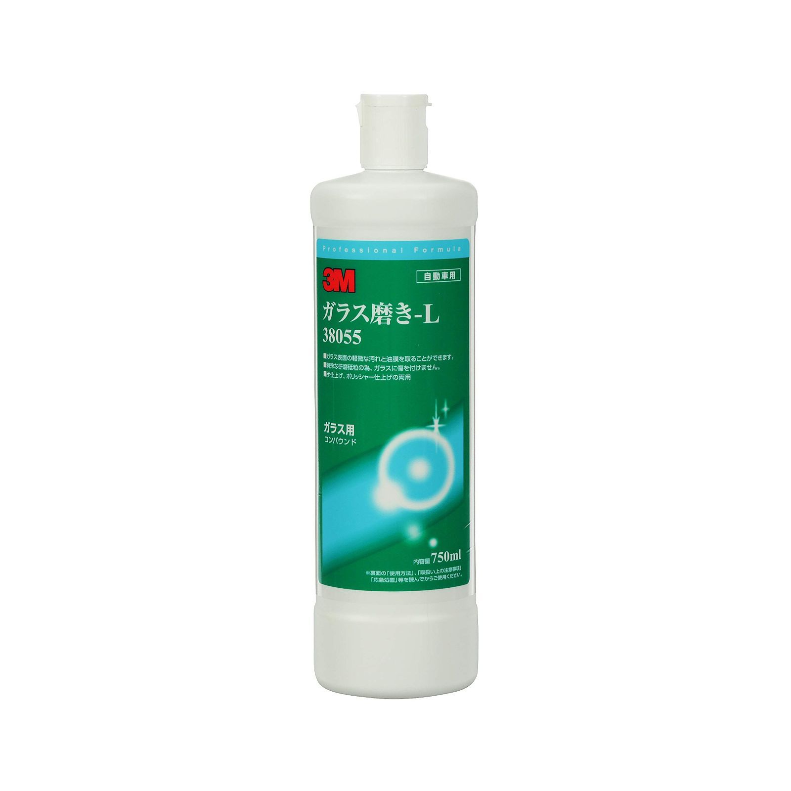 【新着商品】750ml 38055 ガラス磨き-L 油膜 コンパウンド ガラス 水アカ 3M 微細なキズ除去 スリーエム(3M)