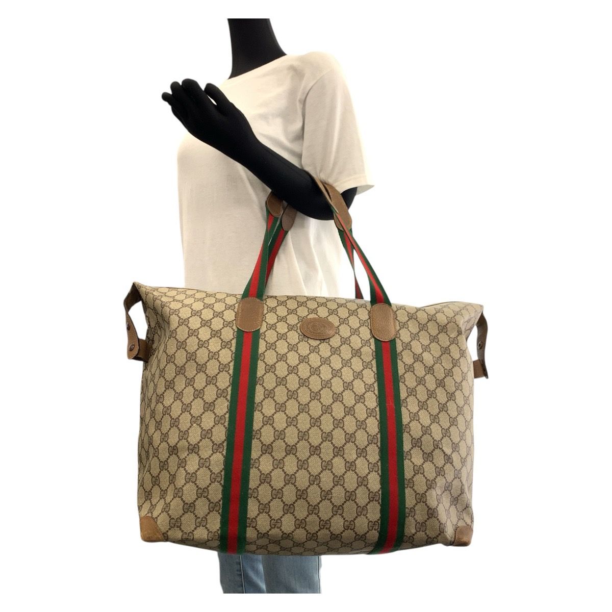 ✨️希少✨️オールドグッチ GGスプリーム インターロッキング ボストンバッグ GUCCI(グッチ) / オールドグッチ/GGスプリーム/シェリーライン