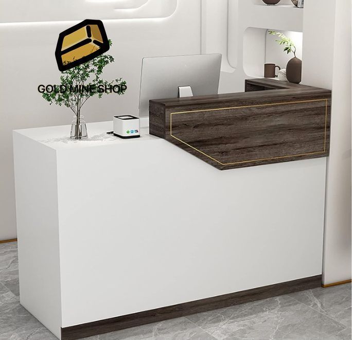 レジカウンター⑤　受付カウンター　/美容室　サロン什器　店舗什器 レジカウンター カウンター おしゃれ 大理石調 材質メラミン 美容室 完成品 受付 引出 荷物棚 木製 幅90X奥行45X高さ110cm シンプル  組立不要 日本製 別注可能 ハイカウンター 美容室 理容室 オフィス 会計 作業台 商品番号1 | 樋口木工　店