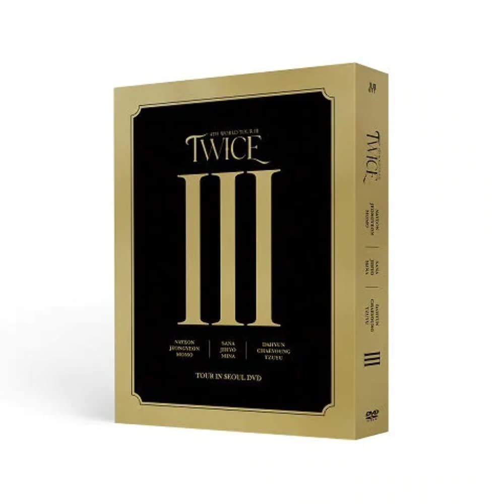 Twice 4th World Tour III in Seoul - incl. 144pg Photobook 9pc Photocard Set 3pc Polaroid Set Mini Poster DVD