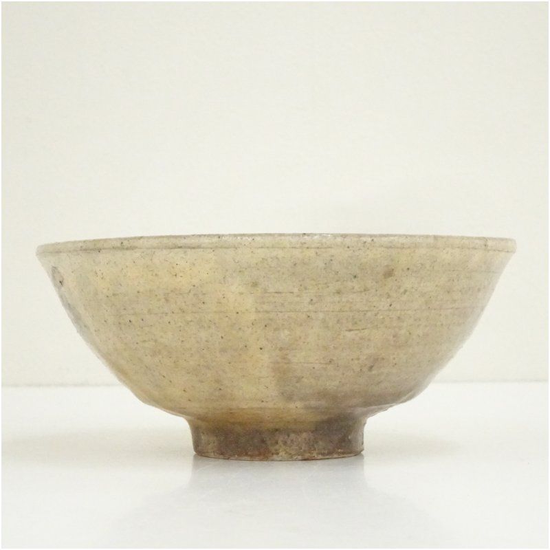 山城健司造 灰釉勅題茶碗（共箱） 茶道 抹茶 おしゃれ 抹茶茶碗 抹茶碗