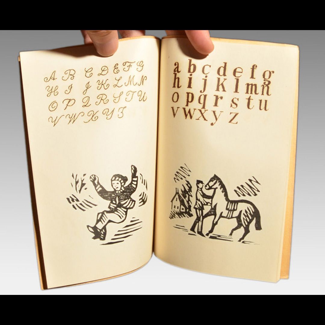 川上澄生 川上澄生「スタンダード第一絵本巻一抄譯」亜艶館 限定100部 a9942