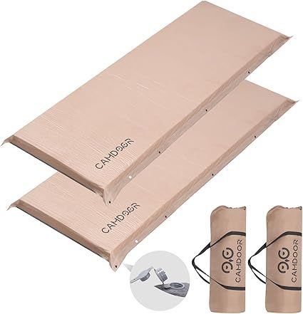 CAMDOOR キャンプ マット エアーマット 厚手8cm 30秒自動膨張 より広い R値 6.8 インフレーターマット車中泊マット コンパクト 自動膨張キャンパー 無限連結 キャンプ用品 防水防潮安全無臭 持ち運び便利 簡単収納 収納袋付き 2個セット