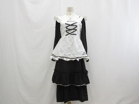 メタモルフォーゼ Metamorphose ワンピース エプロン ペチコート ブラック ゴスロリ ロリータ レディース