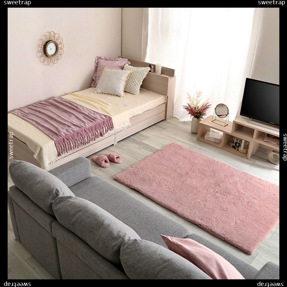 大人かわいいインテリア 棚・コンセント付きチェストベッド シングル