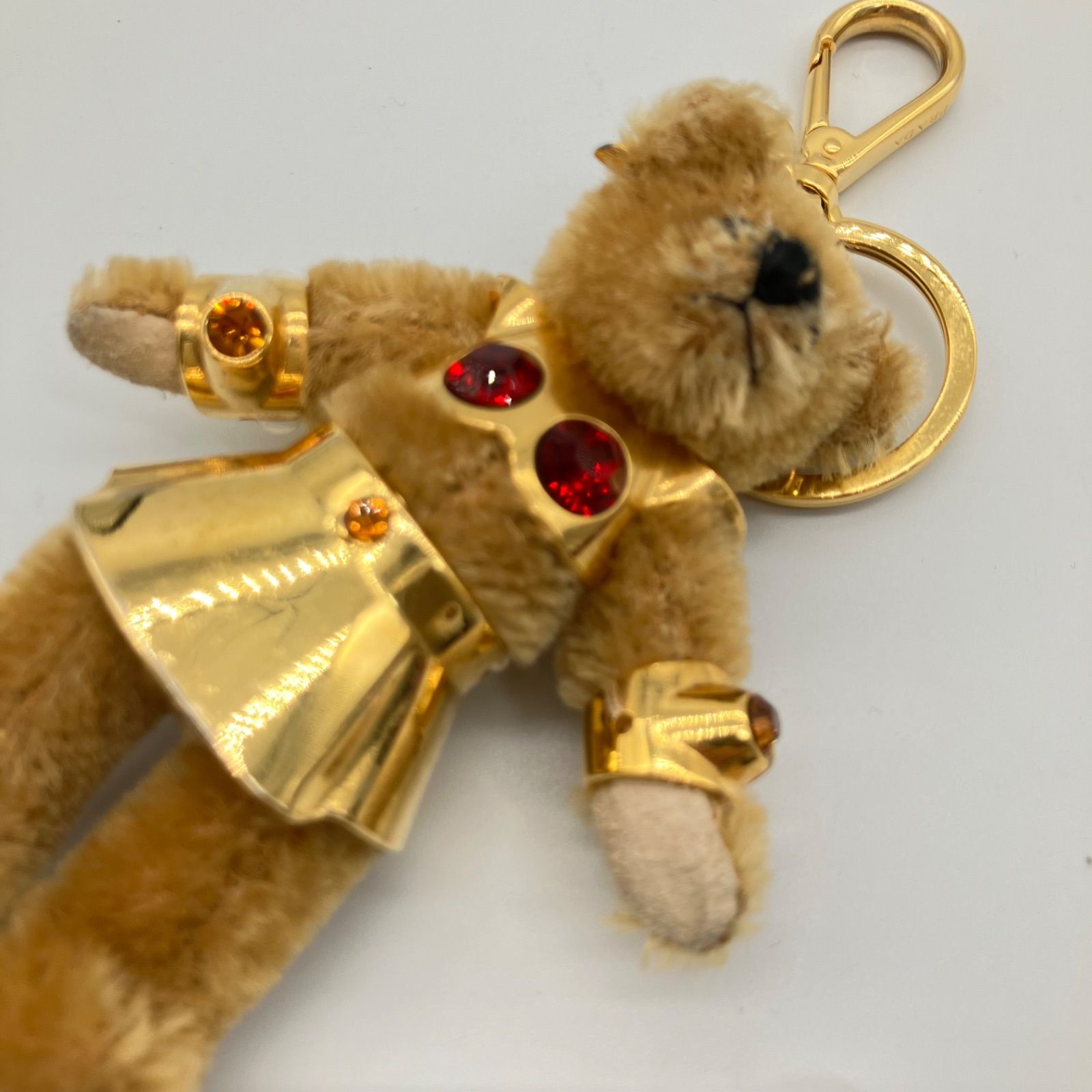 PRADA クマ型チャーム ゴールド装飾 ◇ PRADA プラダ クマ型チャーム ゴールド装飾 キーホルダー SH