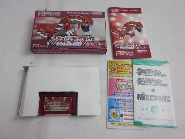  中古品 ゲーム ゲームボーイアドバンス ソフト ポケットモンスター ルビー 箱説付き