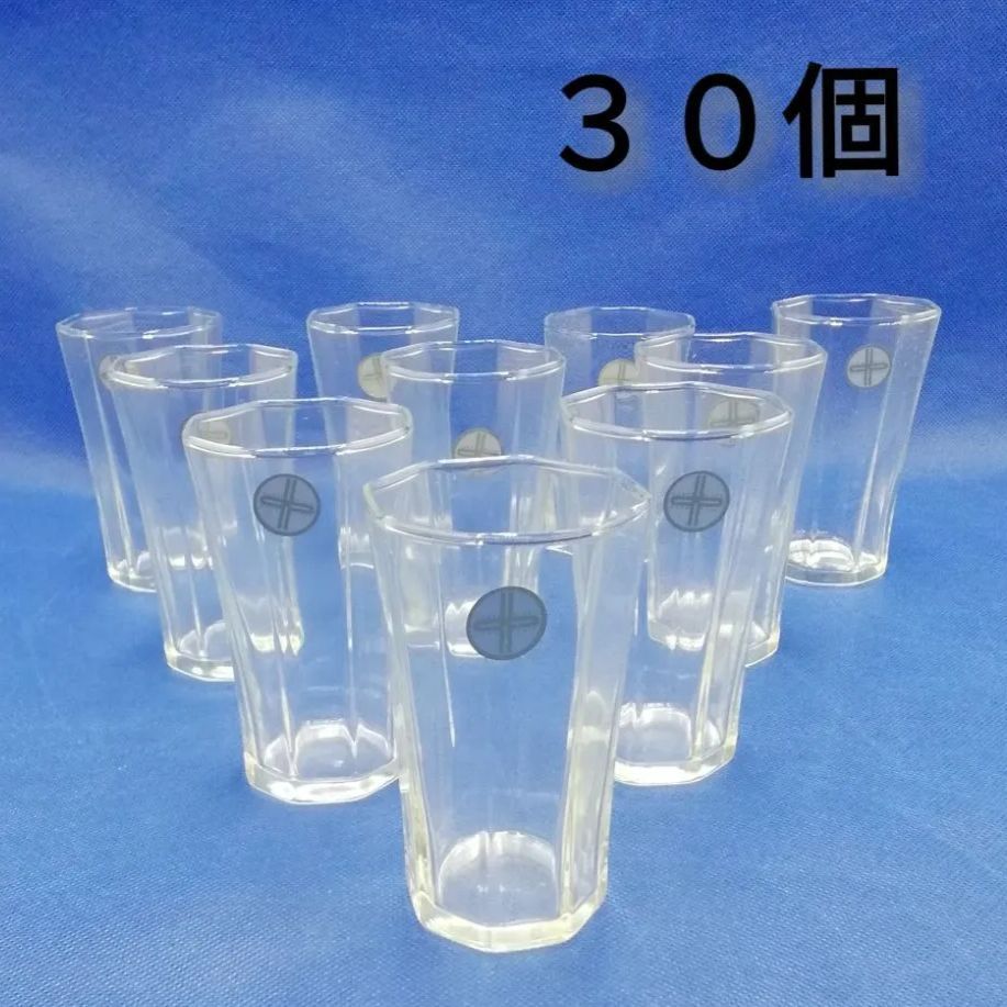 まとめ買い対象外】カメイガラス 8角一口 ビールグラス グラス コップ 