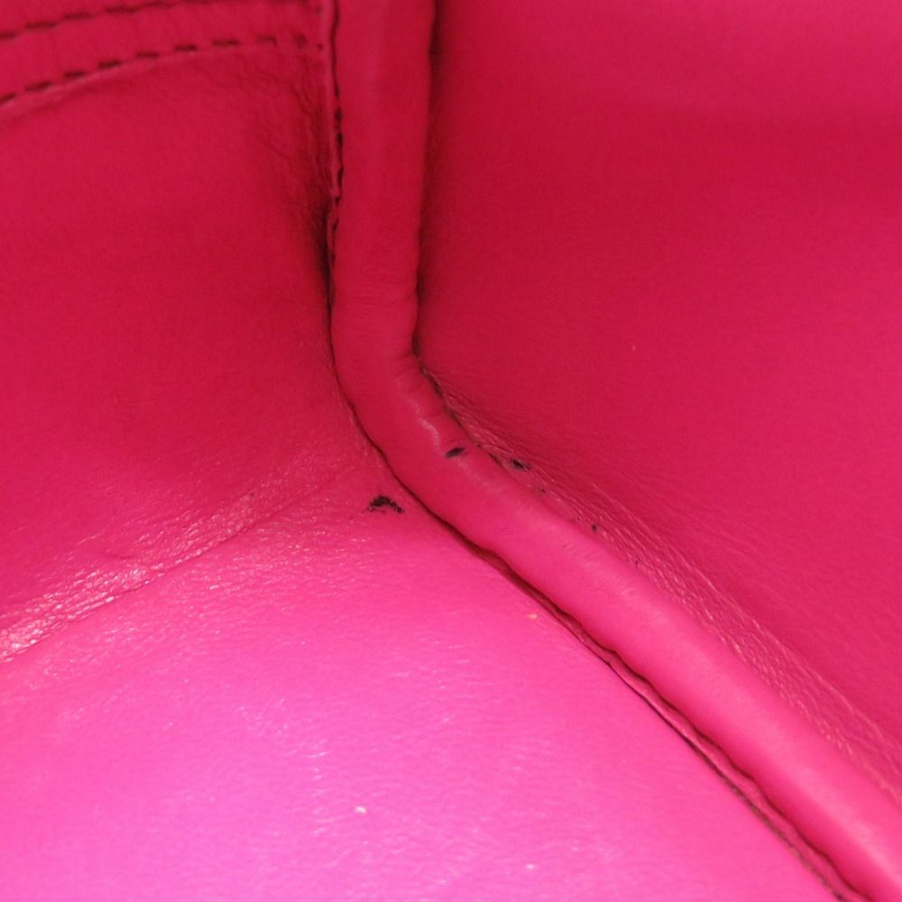エルメス ミニプリュム リザード フューシャピンク シルバー金具 □I刻印 ハンドバッグ バッグ 0129  HERMES