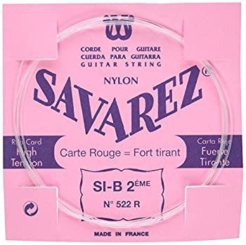 -非常に良い SAVAREZ サバレス クラシックギター弦 ピンクラベル ノーマルテンション2弦 522R 2st