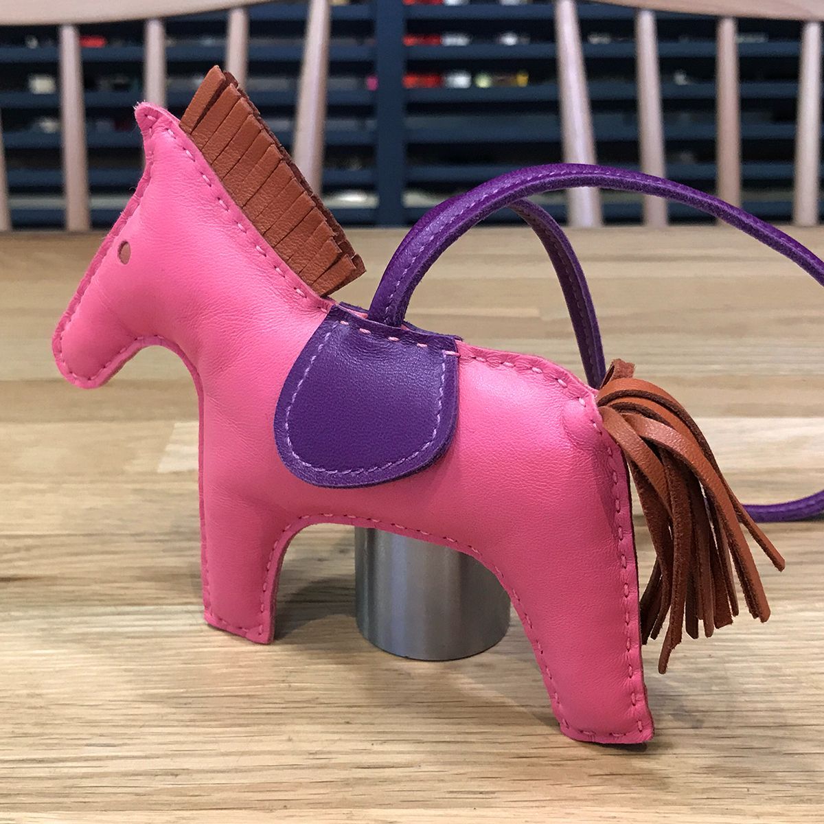 チャーム エルメス ロデオ MM ピンク ローズアザレXマラカイト 新品