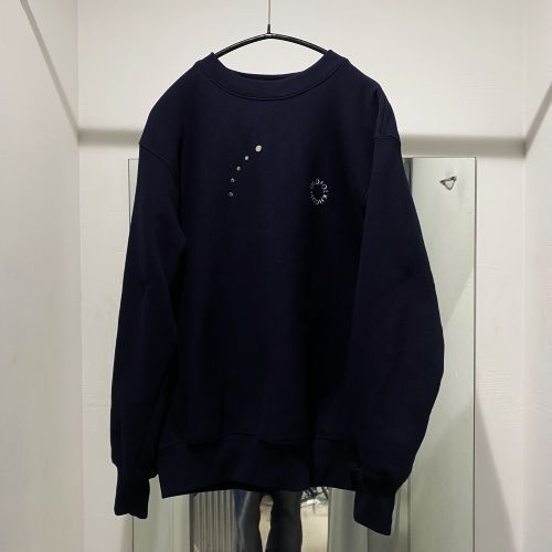 OLD FOLK HOUSE オールドフォークハウス Circle Logo Studs Sweatshirt 