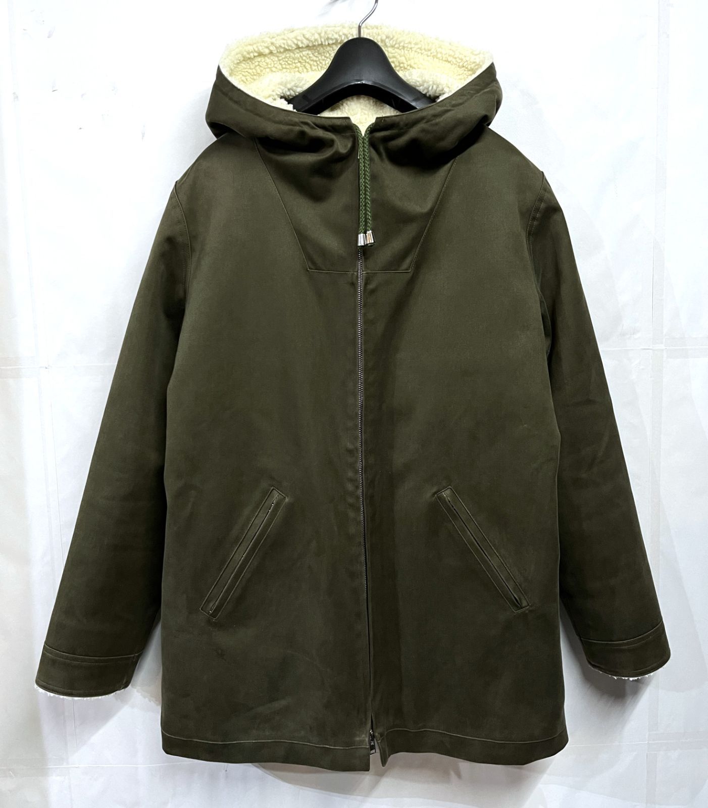 A.P.C アーペーセー オイルドジャケット 内ボアミリタリージャケット A.P.C アーペーセー オイルドジャケット 内ボアミリタリー