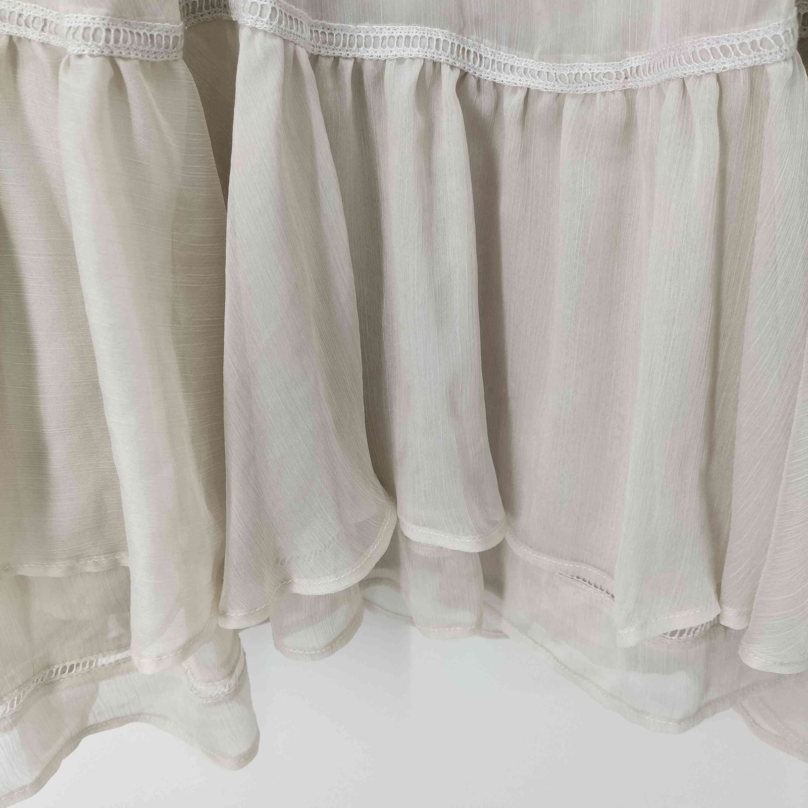 スナイデル snidel 2024AW フリルシフォンミニワンピース IVR