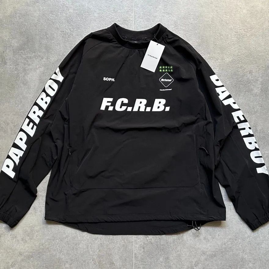 XL即発送 Paperboy FCRB TRAINING PISTE BLACK 【公式通販】