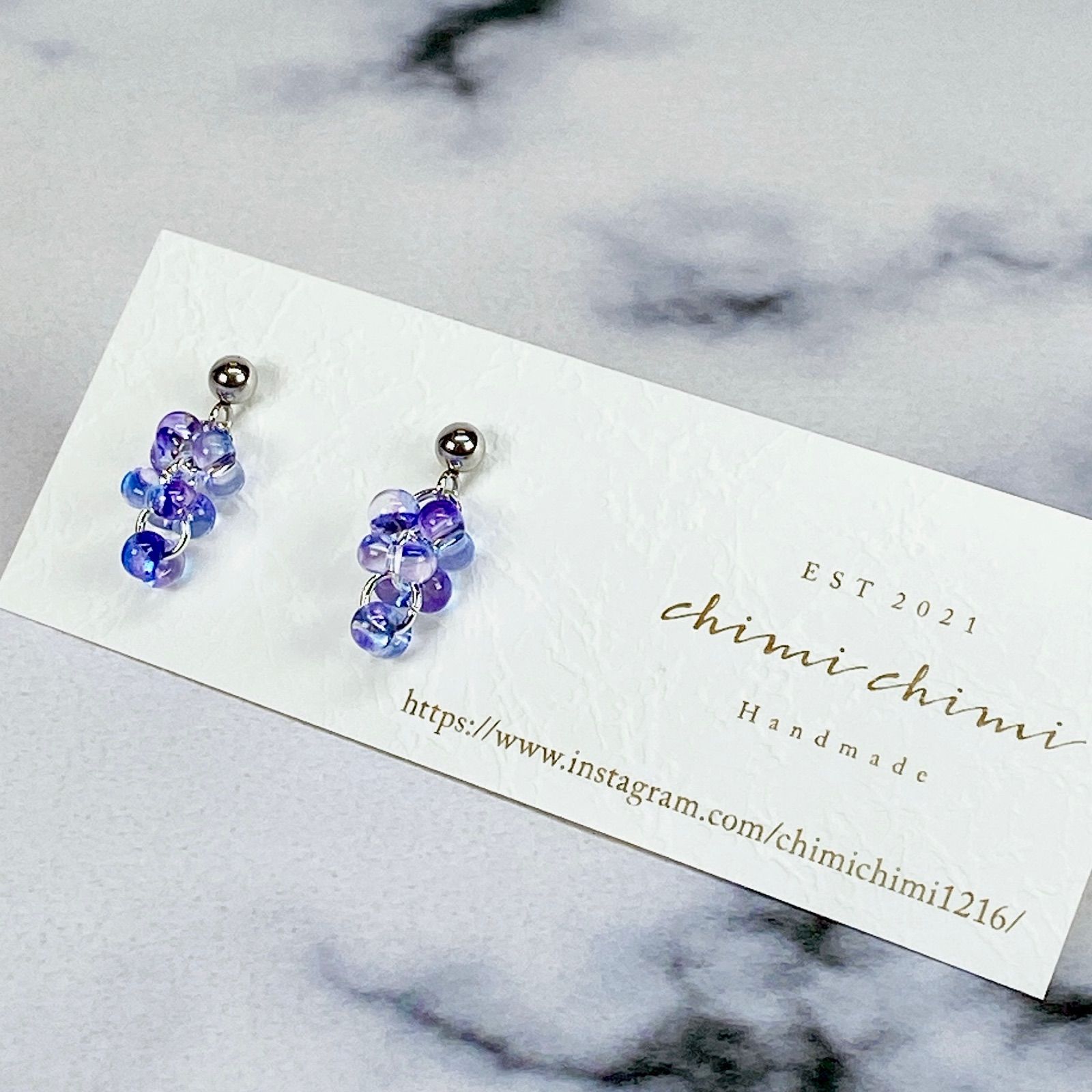 handmadeピアス︎︎葡萄ちゃん リカちゃん ぶどうのピアス ハンドメイド｜Yahoo!フリマ（旧PayPayフリマ）