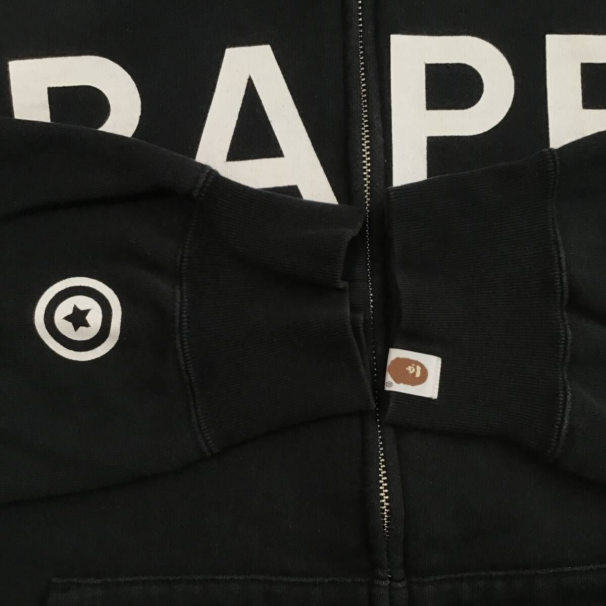 ☆XXL☆ BAPE LOGO シャーク パーカー ブラック shark full zip hoodie 