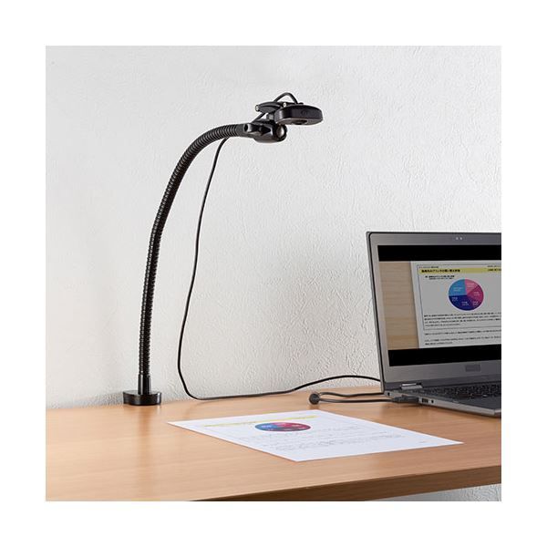 サンワサプライ カメラ用フレキシブルアームスタンド CR-LACAM3