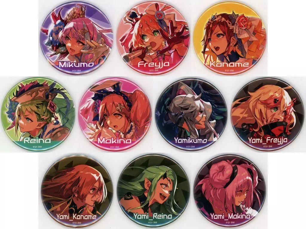 916 劇場版マクロス△ 絶対LIVE!!!!!!キャラバッジ 全10種＋1点 劇場版