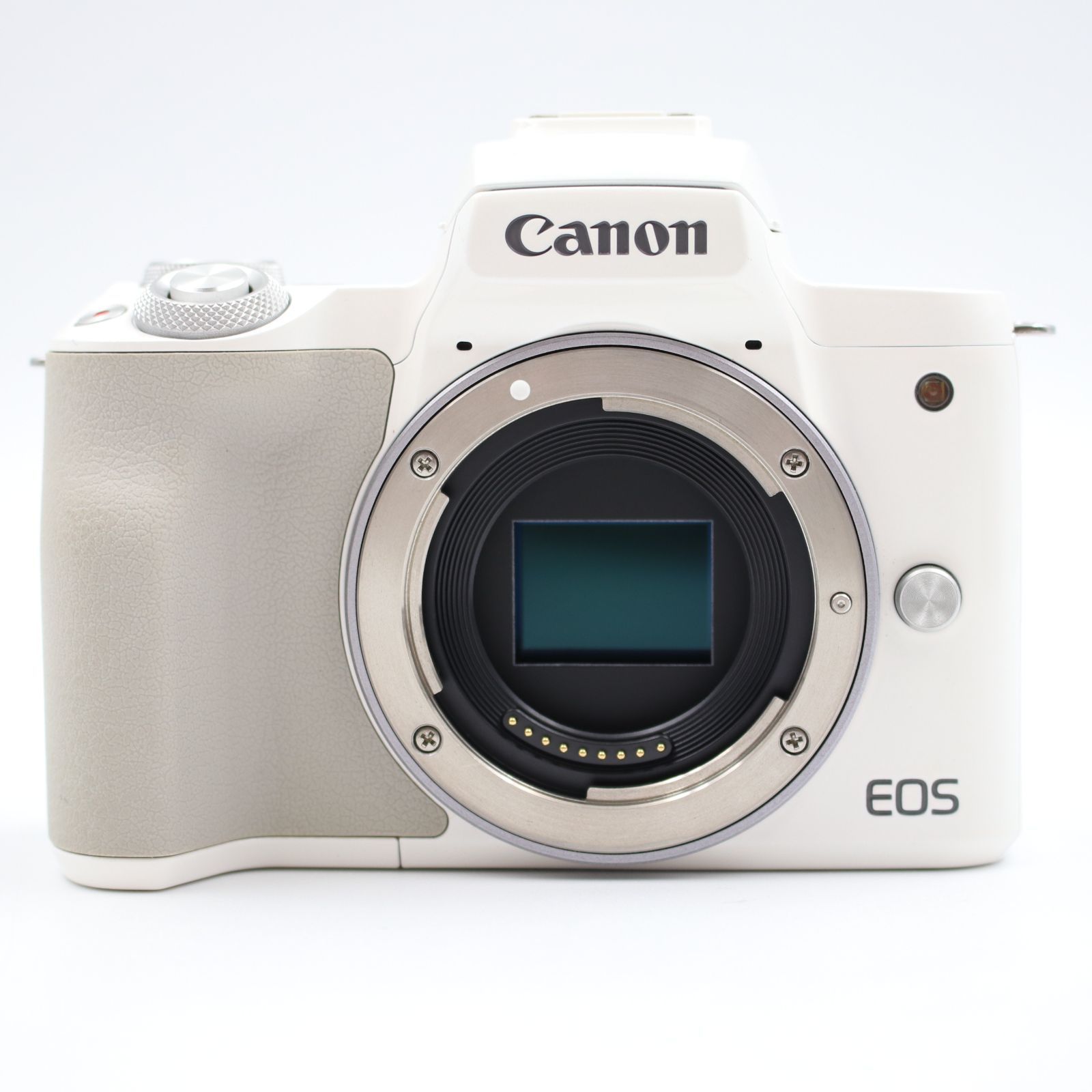 シャッター数 以下 上品 CANON EOS Kiss M ボディ ホワイト ミラーレス一眼カメラ キヤノン