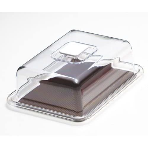 まとめ買い 曙産業 MT-1152 クリアラブリーハット角ケーキ 中 ブラウン ×3