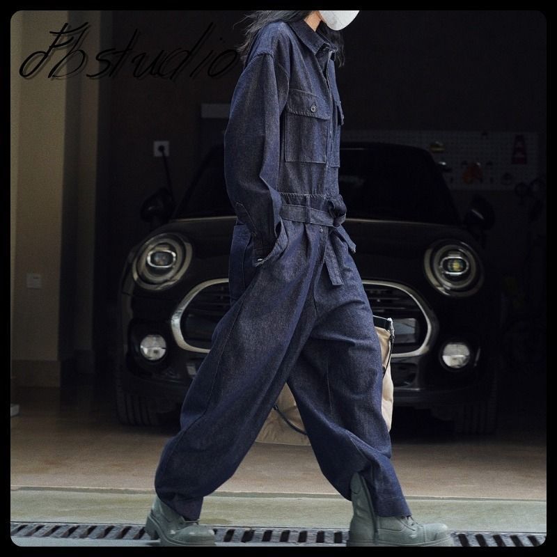 カジュアル ジャンプスーツ デニム つなぎ ワンピース 韓国 カジュアル ジャンプスーツ デニム つなぎ ワンピース 韓国