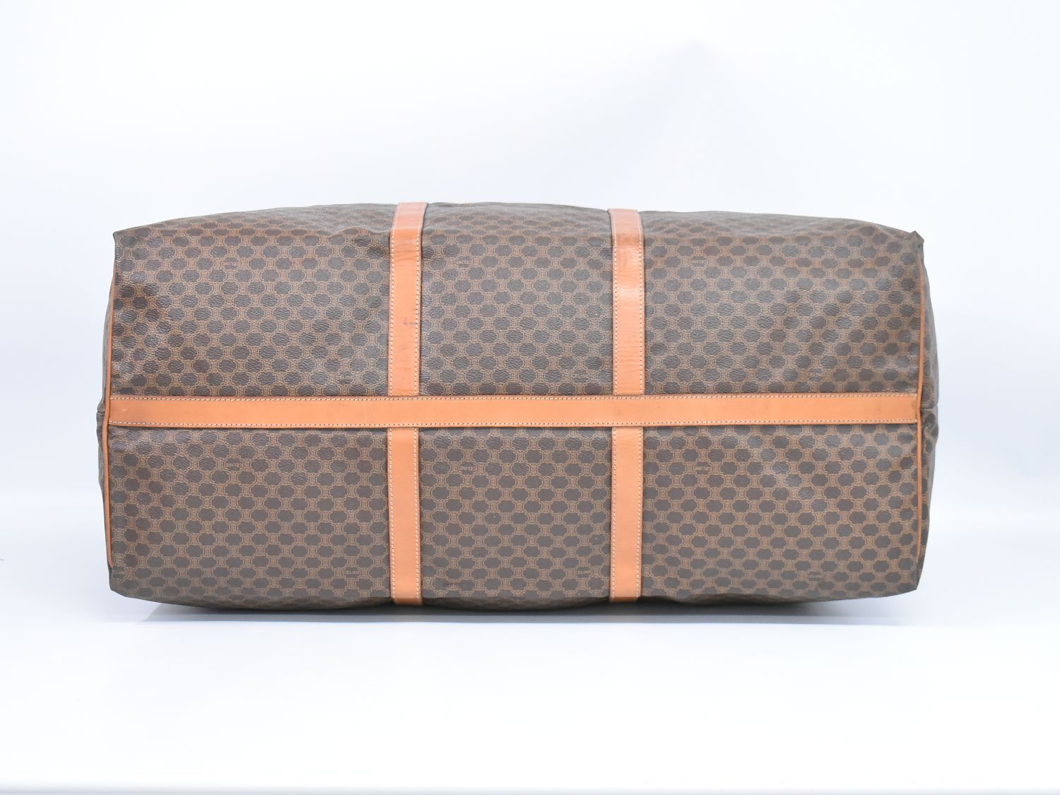 本物 セリーヌ CELINE マカダム ミニ ボストンバッグ ハンドバッグ PVC