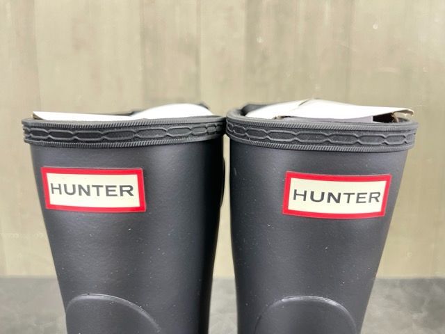 大人気商品未使用 ハンター レインブーツ ブラック US7 約24cm? WOMENS ORIGINAL BACKADJ SHORT WFS1013RMA Hunter レディース？/56792 自分で履ける