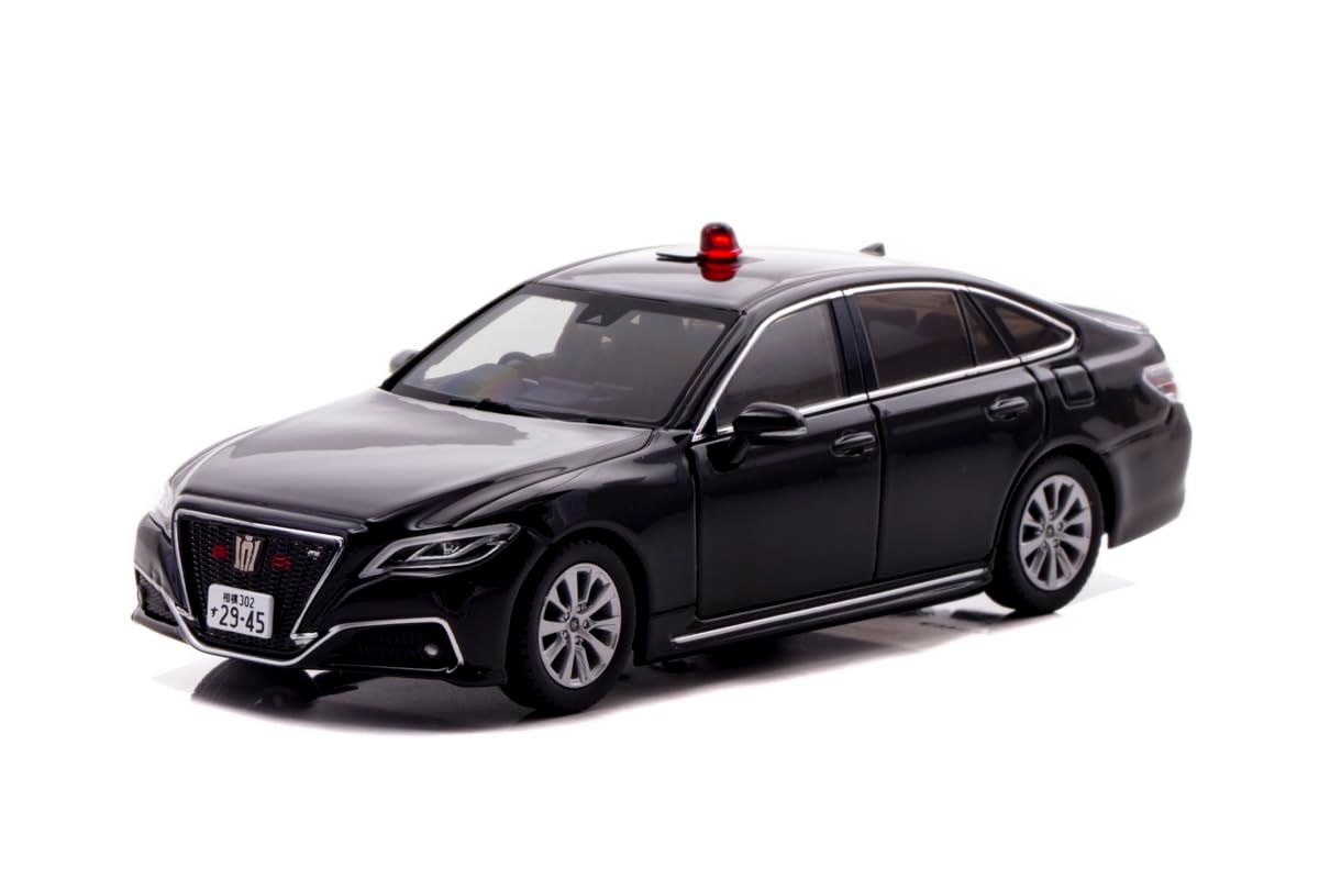 RAI'S 1/43トヨタ クラウン (ARS220) 2022 神奈川県警察交通部交通機動隊車両 (覆面 黒) 完成品ミニカー H7432208 
