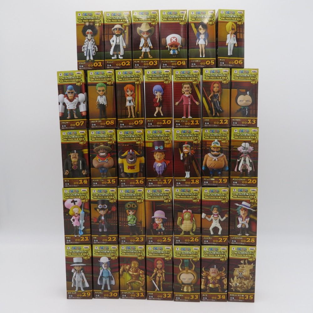 WCF ワンピース ワールドコレクタブルフィギュア～ONE PIECE FILM GOLD～　34種セット フィギュア 未開封品