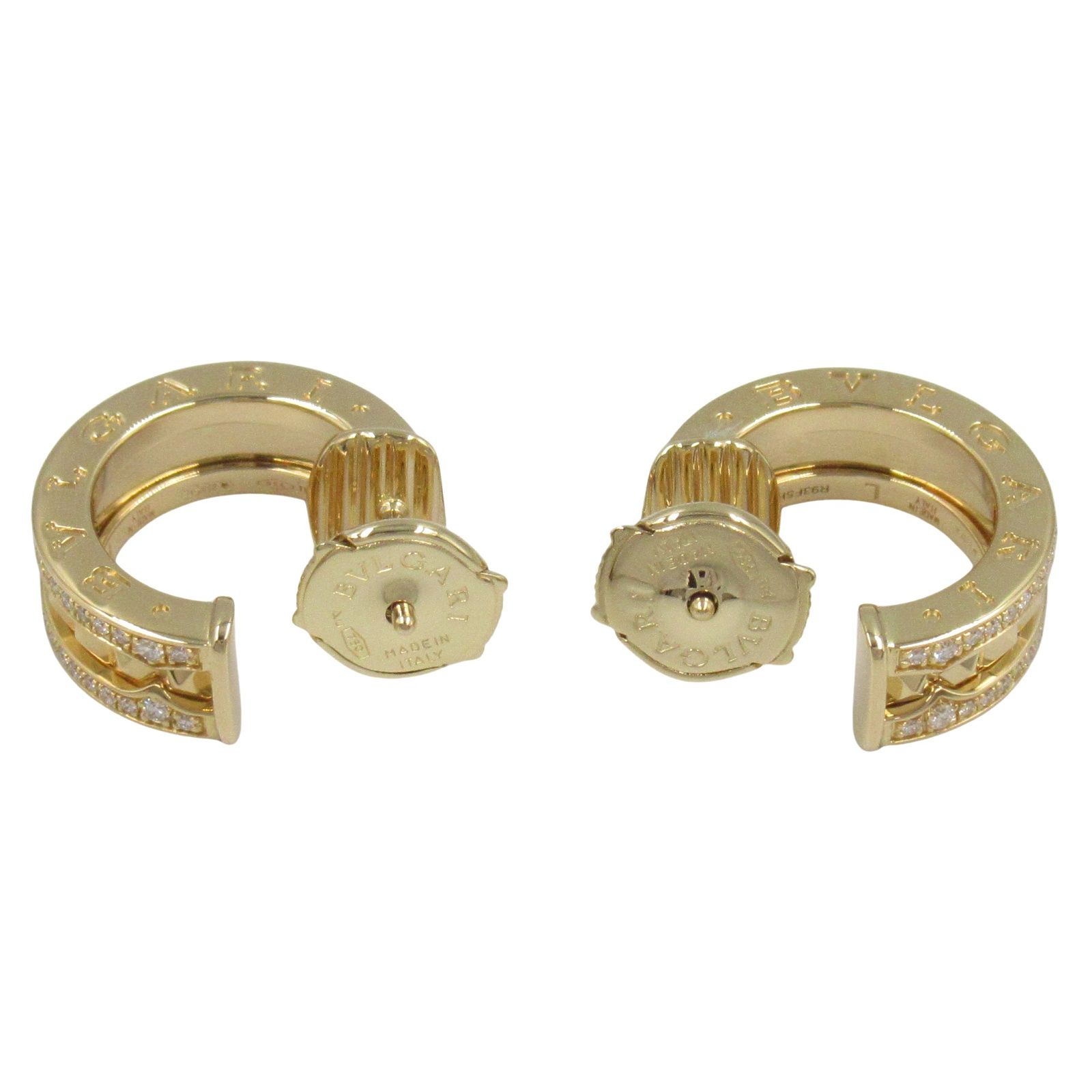 ブルガリ ピアス ビーゼロワン エレメント 1Pダイヤ ブルガリ BVLGARI ピアス B-zero1 ビーゼロワン ピアス ダイヤ