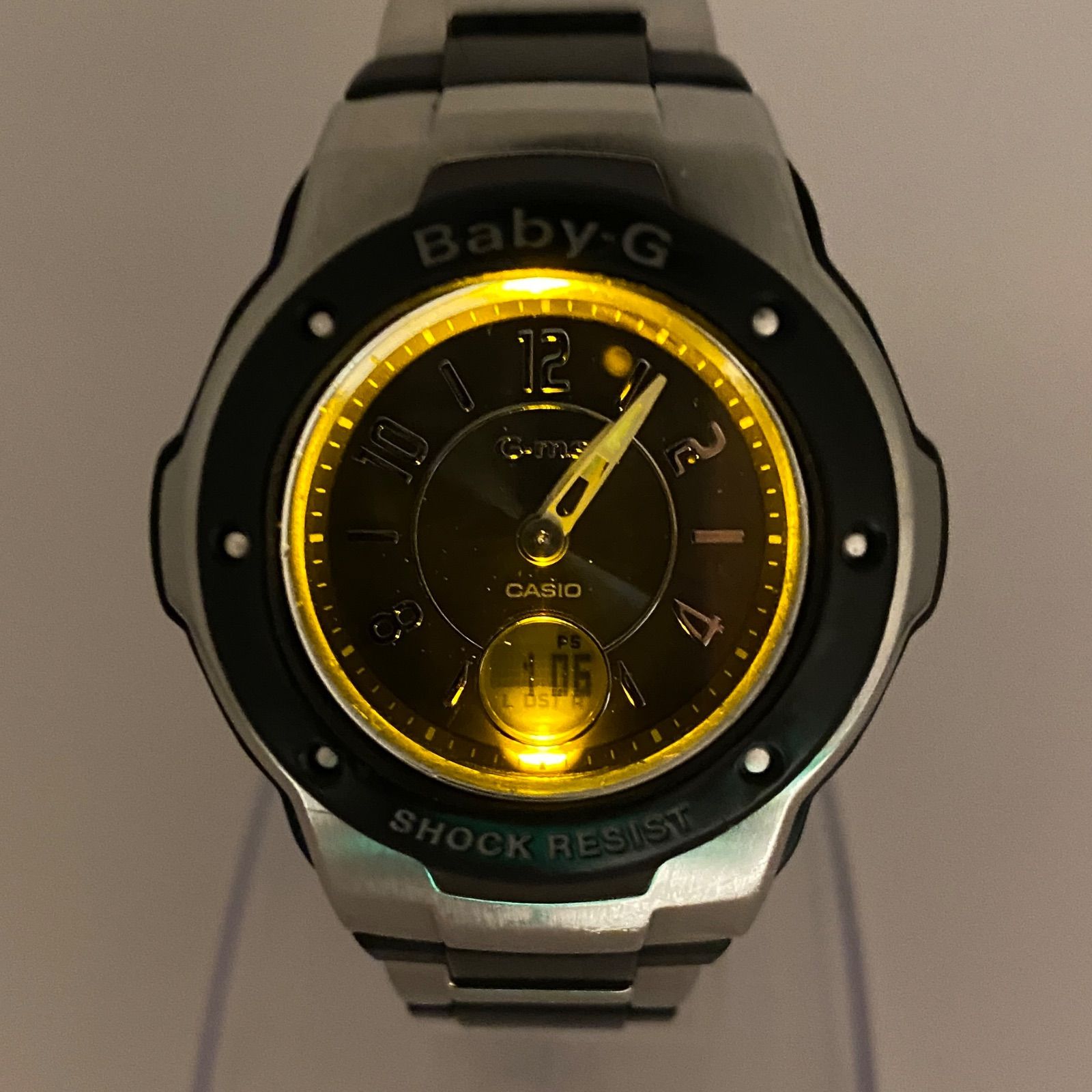 T089）良品 稼動品 CASIO カシオ 電波ソーラー G-ms Baby-G MSG