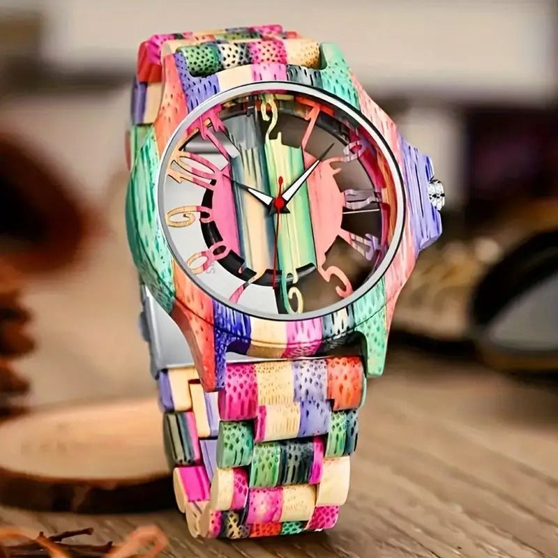 木製アナログ腕時計 カジュアル プラントウェア アナログ 腕時計 木製 ウッドウォッチ おしゃれな