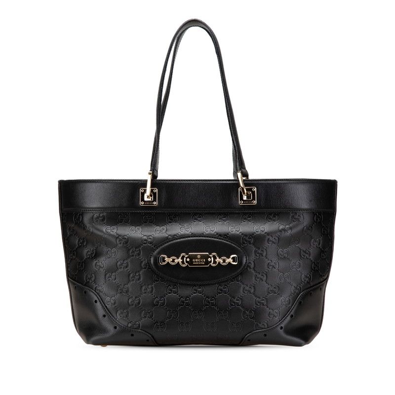 GUCCI ショルダーバッグ　トートバッグ　ホースビット　ブラック　エナメル　黒 楽天市場】【バッグ】GUCCI グッチ グッチシマ ミニボストン
