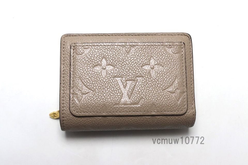 ルイヴィトン ポルトフォイユ・クレア モノグラム・アンプラント RFID 極美品 RFIDタグ近年希少美中古□LOUIS VUITTON モノグラムアンプラント