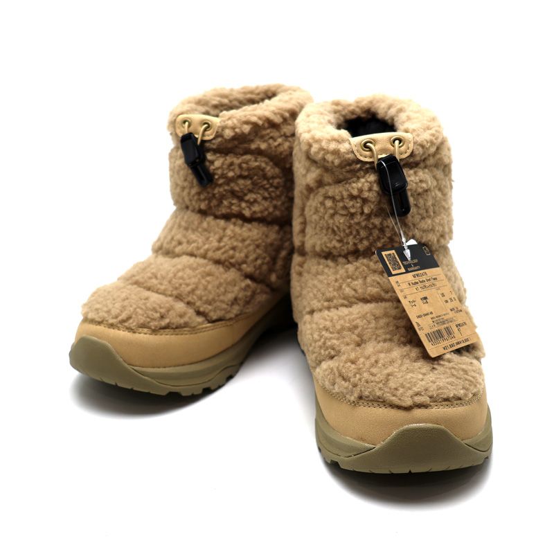 ✨ 楠本質店|元住吉 ノースフェイス|THE NORTH FACE 防寒ブーツ ヌプシ ブーティ ショート フリース NFW52476 サイズ US7 JP25.0cm ケルプタン×ケルプタン レディース