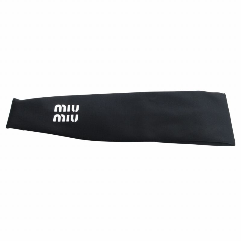 miumiu ジャージー ヘッドバンド miumiu ジャージー ヘッドバンド