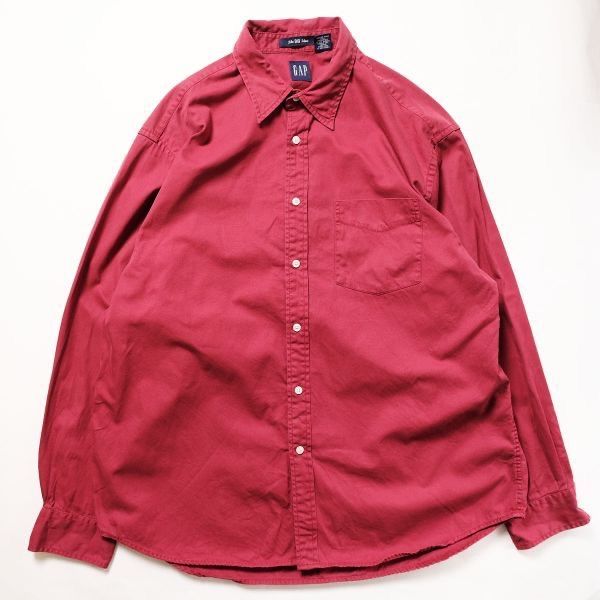 【US古着】 OLD GAP 90s オーバーサイズ 90s 美品 GAP オールドギャップ Tバック 肉厚 レザー コート 黒