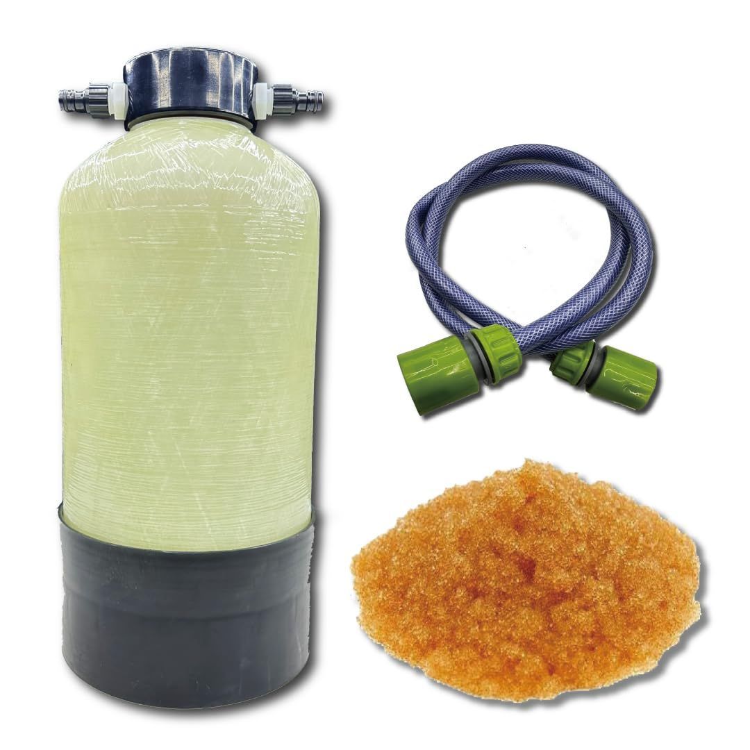 在庫 届いてすぐ使える純水器 製造 イオン交換樹脂10L充填済 ハイコストパフォーマンス 純水器フルセット樹脂充填済
