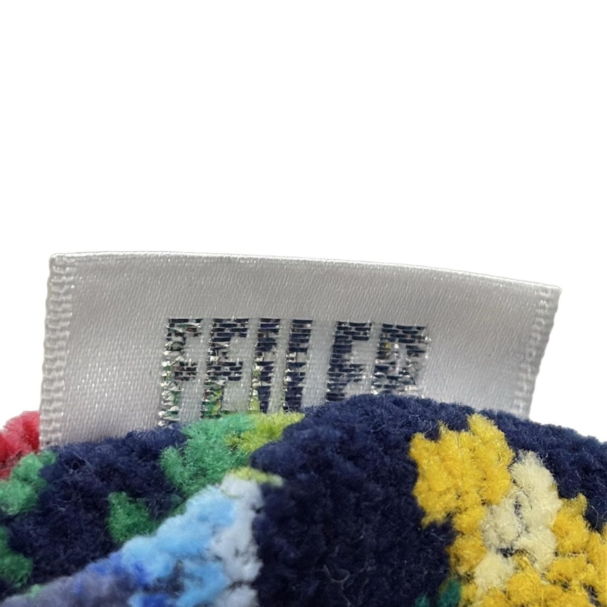 FEILER(フェイラー) ポーチ美品 - ネイビー×レッド×マルチ