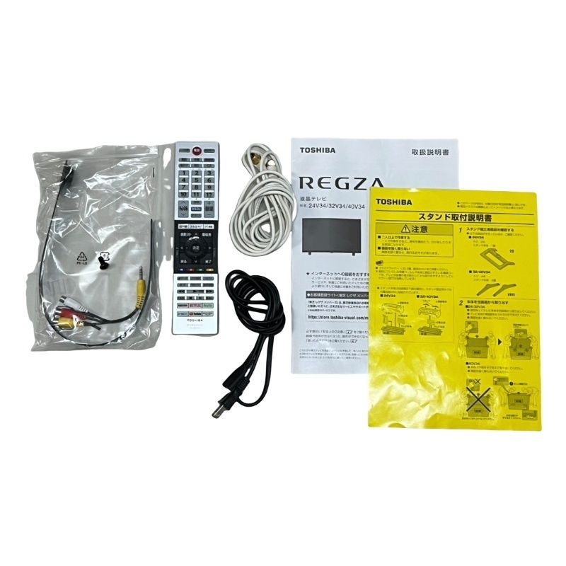 TOSHIBA REGZA 24V34 ブラック 2022年製 動作確認済 家電 電化