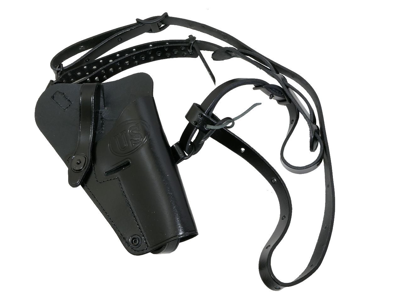 アメリカ軍 M 7 9 レザー ショルダーホルスター ブラック 右 左