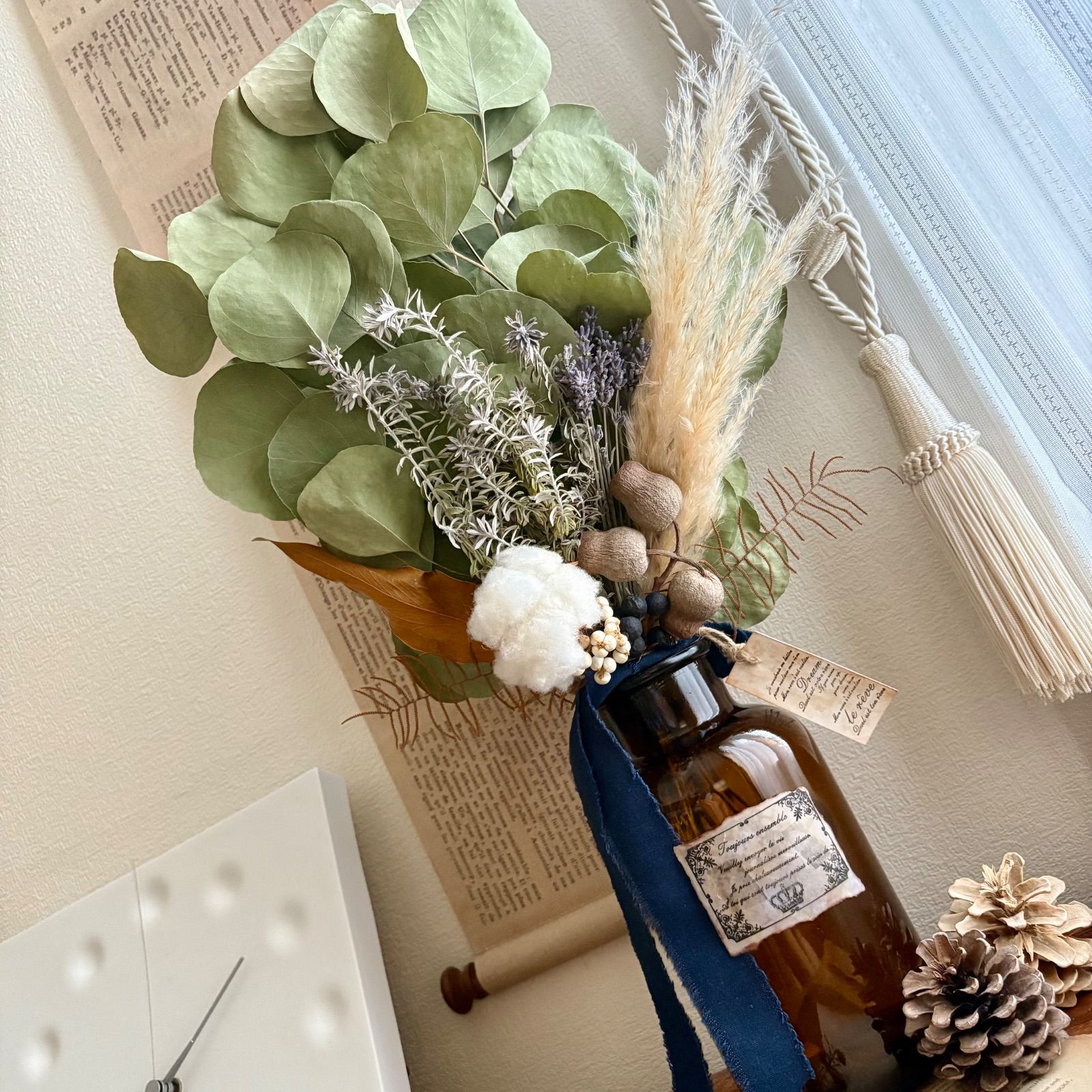 ◇秋冬インテリア◇ 大人シック ◇ 大きめスワッグ リース ガーランド