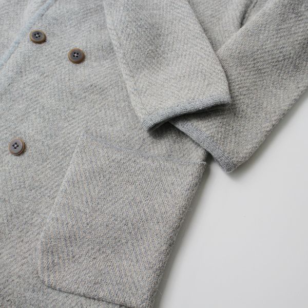 45R/45rpm ノーカラーヘリンボーンコート