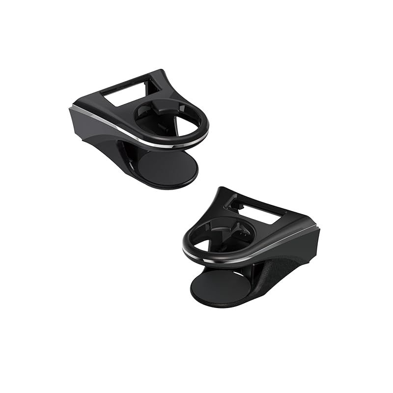 槌屋ヤック Tsuchiya Yac ドリンクホルダー 運転席用 SY-HR11 助手席用 SY-HR12 トヨタ 80系 ハリアー エアコン 車種 ブラック シルバー 1