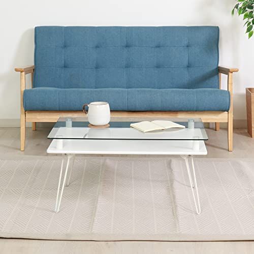 不二貿易 ディスプレイ ローテーブル 幅70cm ホワイト 強化ガラス クラリス 84483 : 不二貿易 ディスプレイ ローテーブル 幅70cm ホワイト