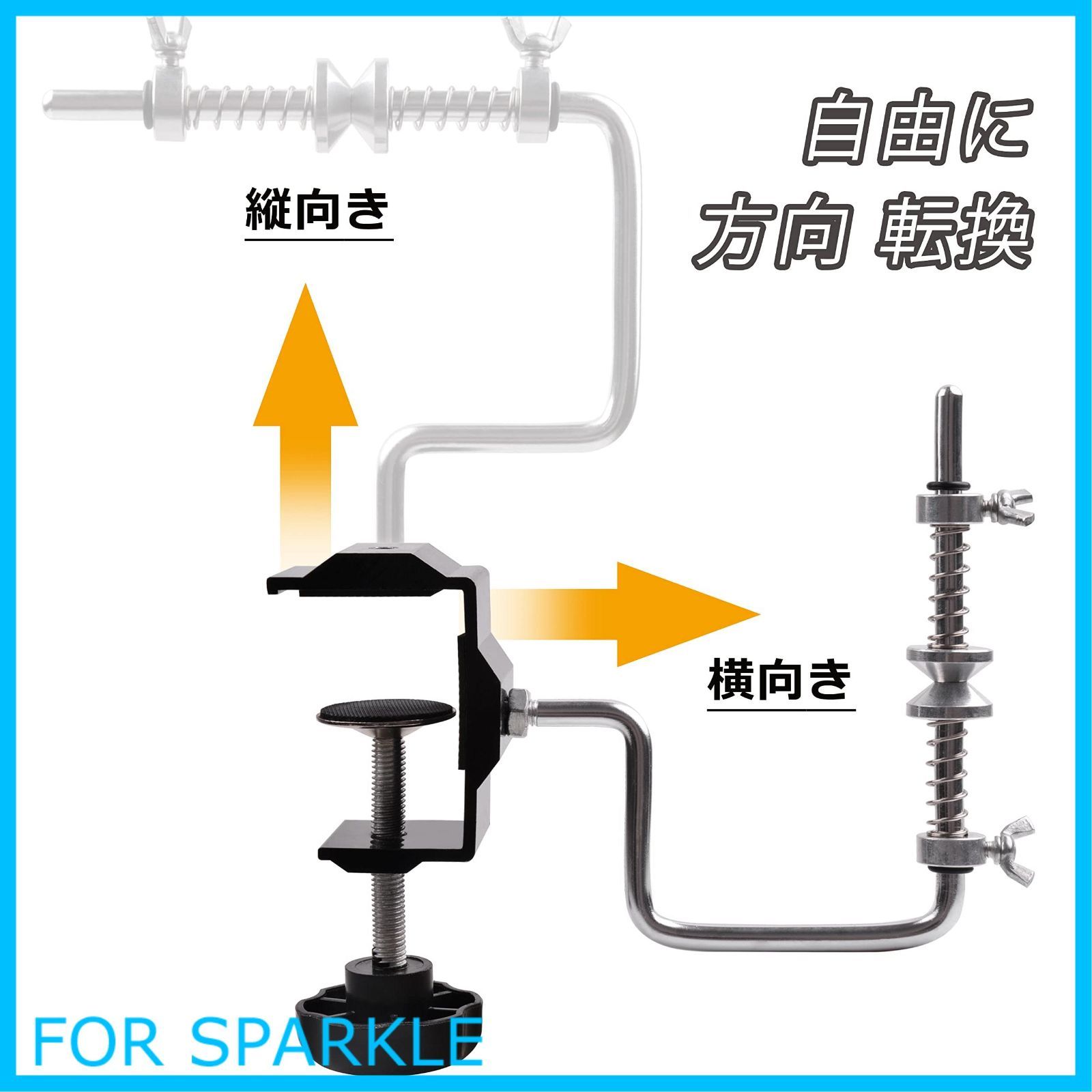 クランプ調整可能な安定したリールラインスプーラー多機能