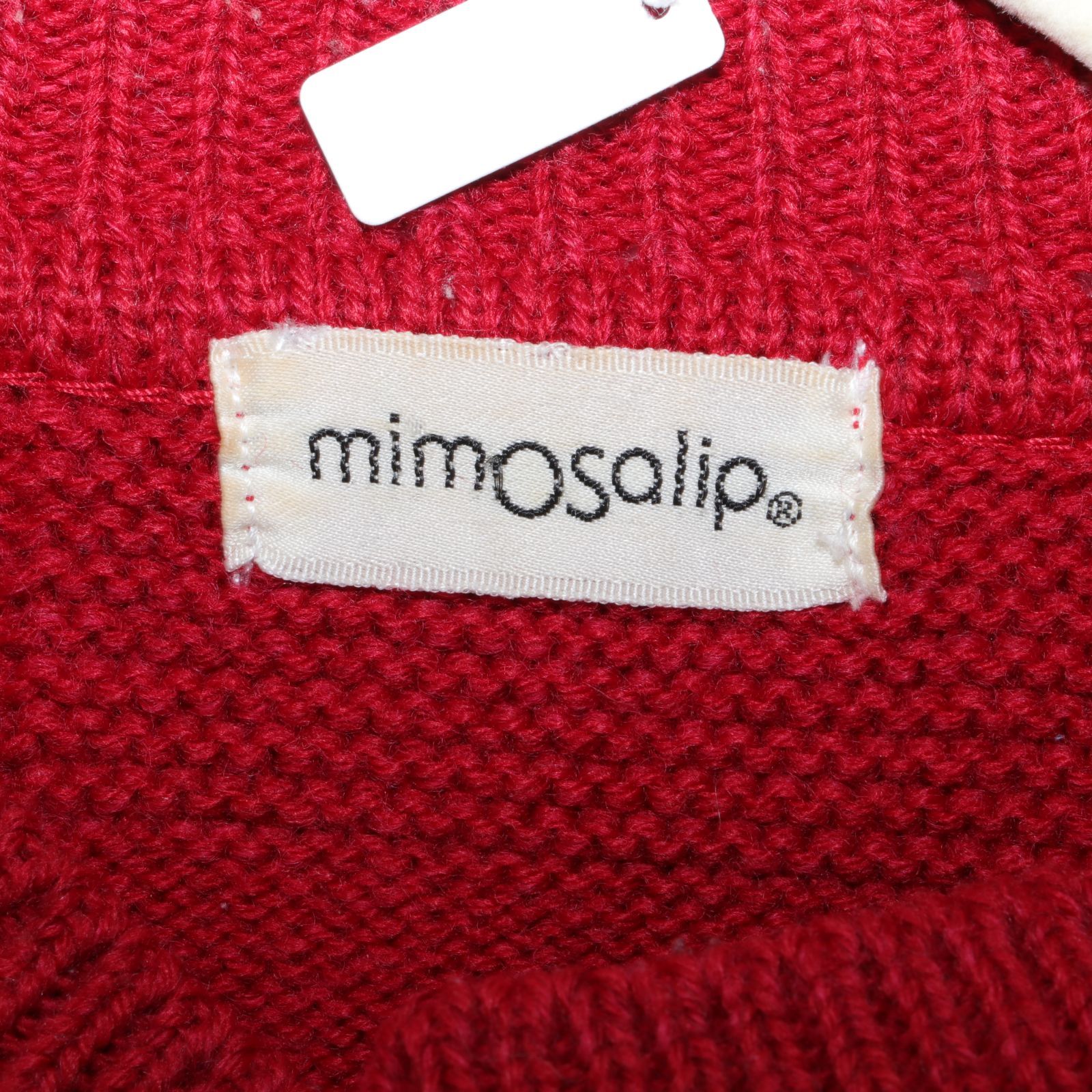 mimosalip ミモザリップ ニットセーター（赤） 美品 - メルカリ