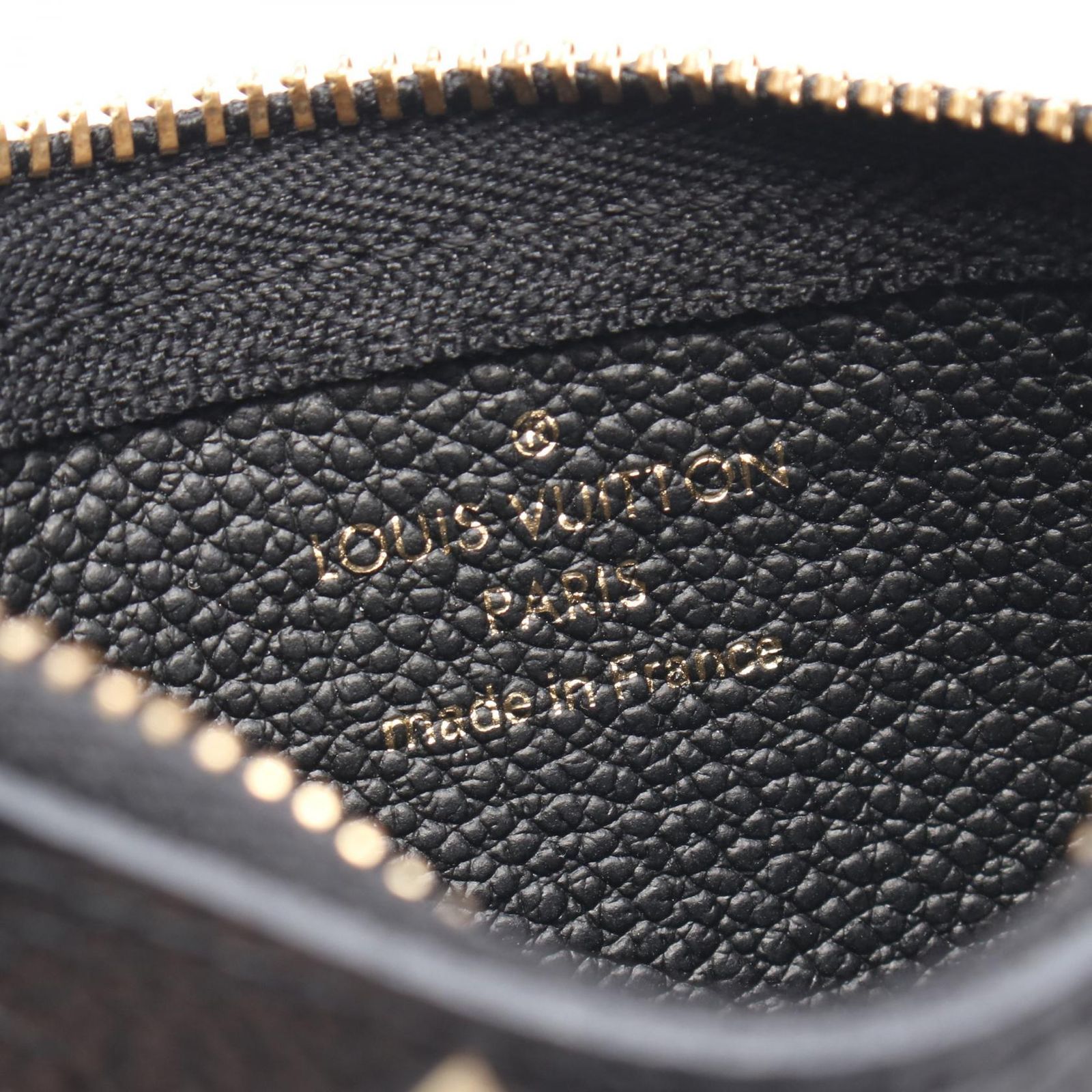 未使用 ルイヴィトン ポシェット クレ コインケース ブラック×グレー レザー ルイ ヴィトン Louis Vuitton コインケース キーケース