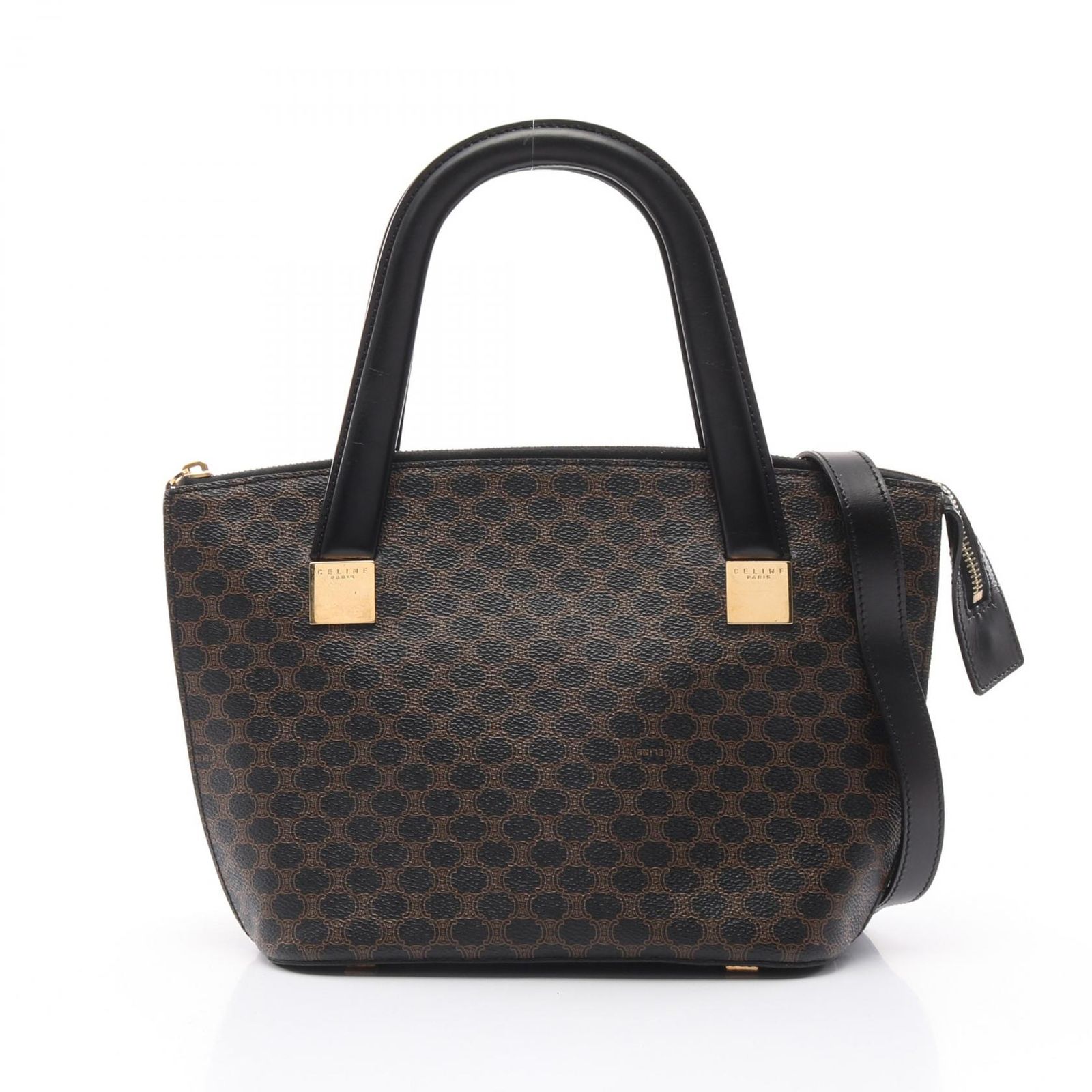 セリーヌ CELINE ハンドバッグ マカダム PVCコーティングキャンバス  